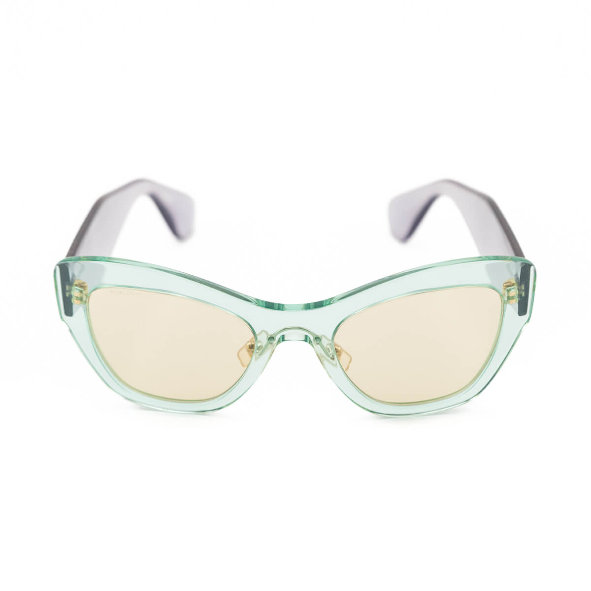Miu Miu Green & Purple Lucite Cat-Eye Sunglasses - Love that Bag etc - Preowned Authentic Designer Handbags & Preloved Fashions