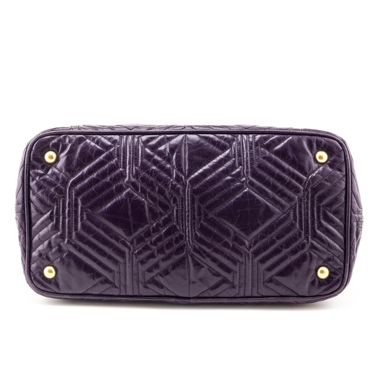 Miu Miu Purple Vitello Shine Tote - Love that Bag etc - Preowned Authentic Designer Handbags & Preloved Fashions