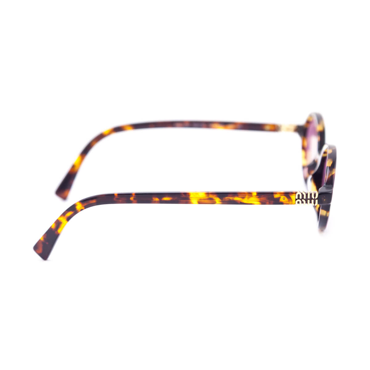 Miu Miu Tortoise-shell Effect Regard Oval Sunglasses - Love that Bag etc - Preowned Authentic Designer Handbags & Preloved Fashions