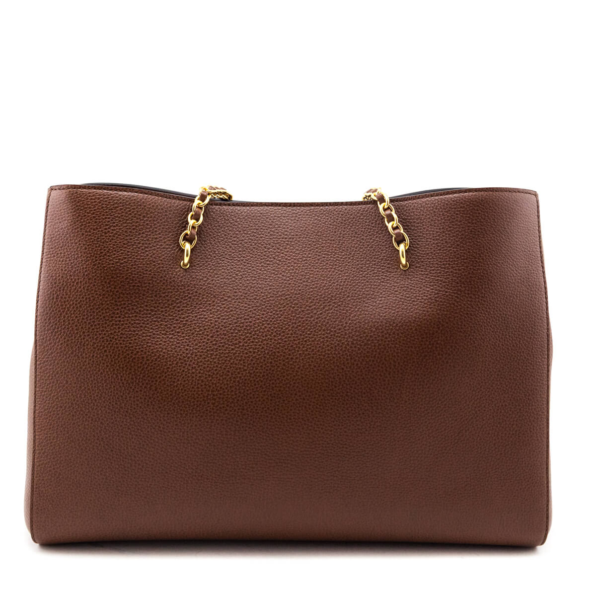 Mulberry Oak Two-Tone Small Classic Grain Lily Chain Tote - Love that Bag etc - Preowned Authentic Designer Handbags & Preloved Fashions
