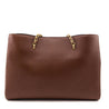 Mulberry Oak Two-Tone Small Classic Grain Lily Chain Tote - Love that Bag etc - Preowned Authentic Designer Handbags & Preloved Fashions