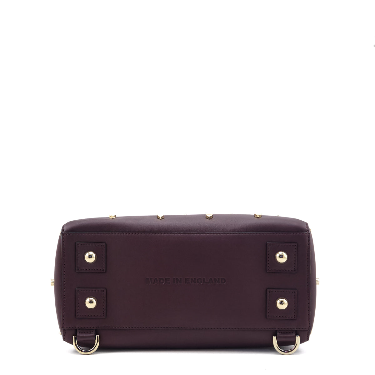 Mulberry Oxblood Calfskin Studded Medium Cara Delevingne Convertible Satchel - Love that Bag etc - Preowned Authentic Designer Handbags & Preloved Fashions