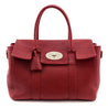 Mulberry Poppy Red Shrunken Calf Bayswater Buckle Tote - Love that Bag etc - Preowned Authentic Designer Handbags & Preloved Fashions