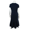 Oscar de la Renta Blue Wool Chain Embellished Midi Dress Size L | US 10 - Love that Bag etc - Preowned Authentic Designer Handbags & Preloved Fashions