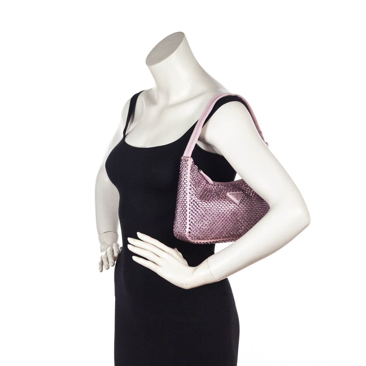 Prada Re-nylon Mini Bag In Alabaster Pink