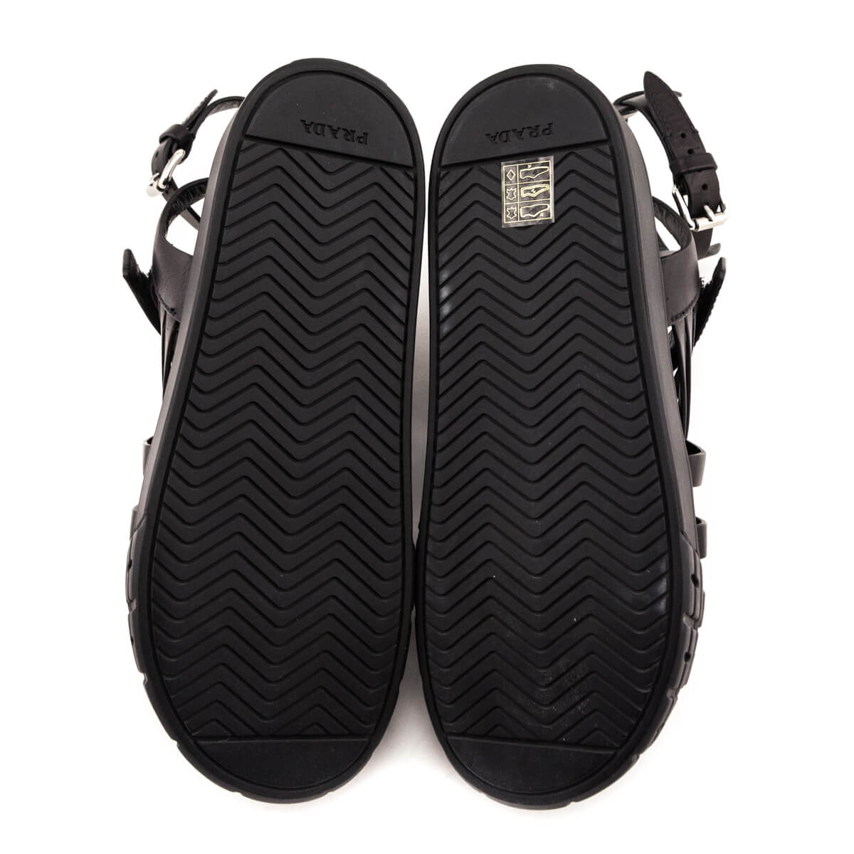Prada Black Braided Leather Gladiator Sandals Size US 9 | IT 39 - Love that Bag etc - Preowned Authentic Designer Handbags & Preloved Fashions