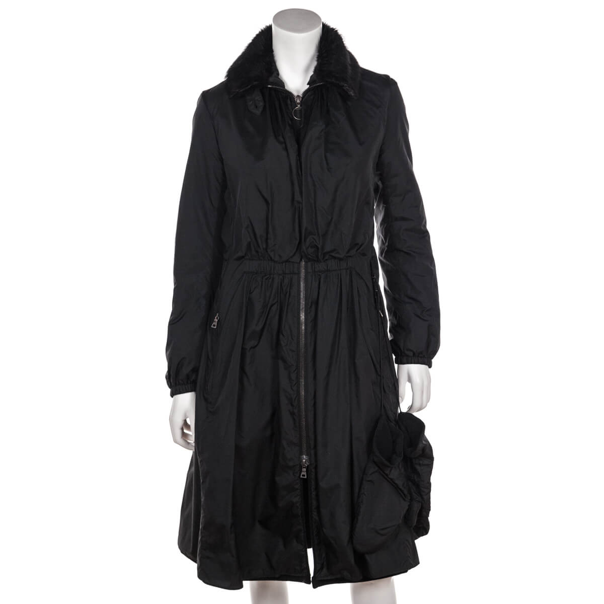 Prada Black Nylon Parka Size L | IT 44 - Love that Bag etc - Preowned Authentic Designer Handbags & Preloved Fashions