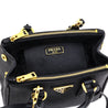 Prada Black Saffiano Lux Mini Galleria Double Zip Tote - Love that Bag etc - Preowned Authentic Designer Handbags & Preloved Fashions