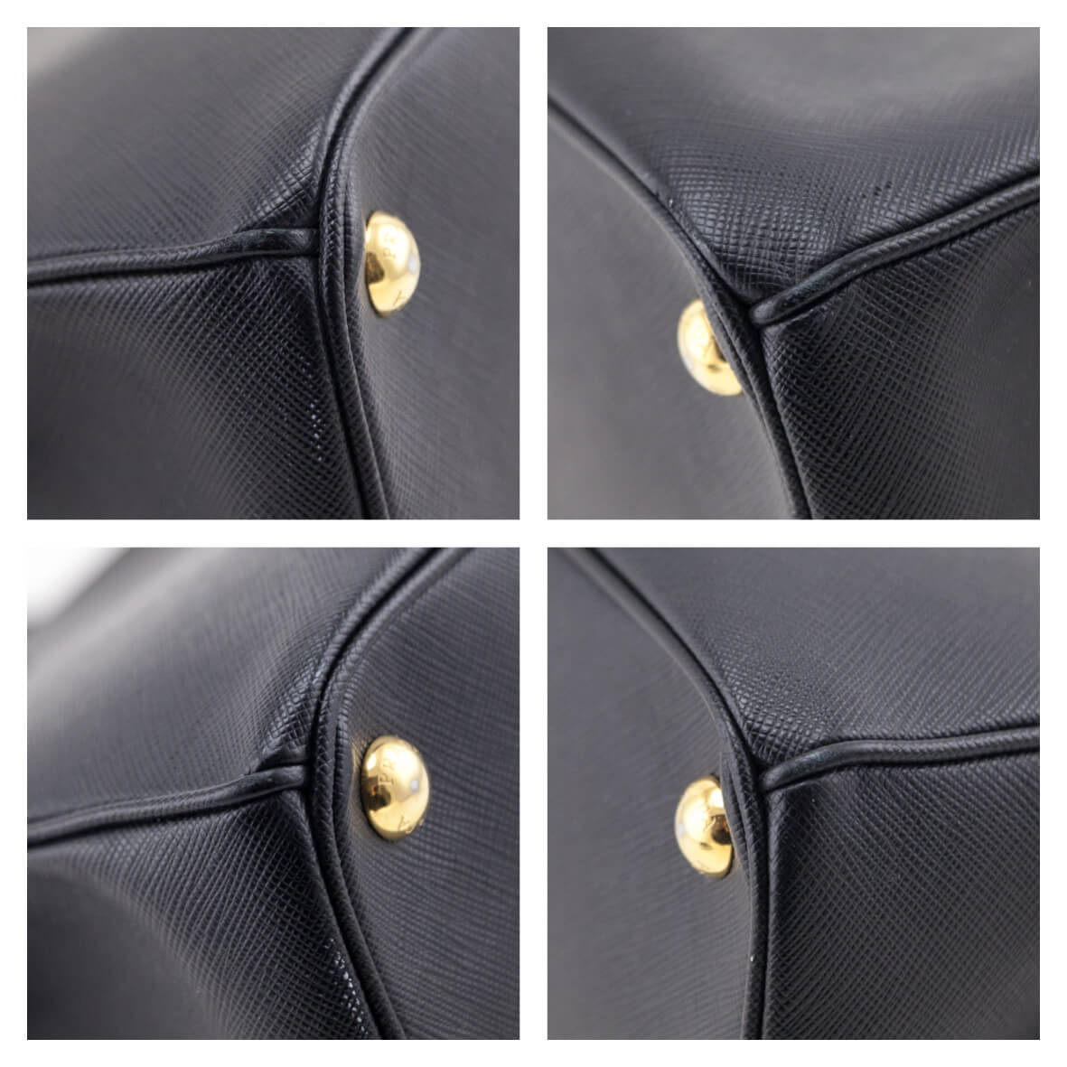 Prada Black Saffiano Medium Galleria Double Zip Tote - Love that Bag etc - Preowned Authentic Designer Handbags & Preloved Fashions