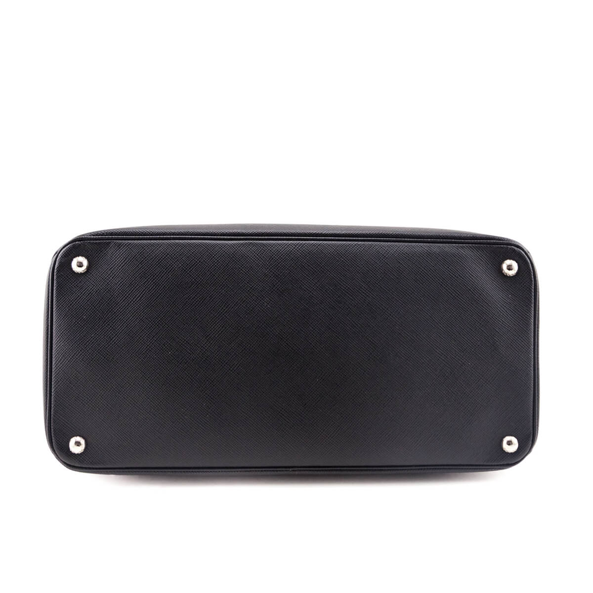 Prada Black Saffiano Turnlock Twin Tote