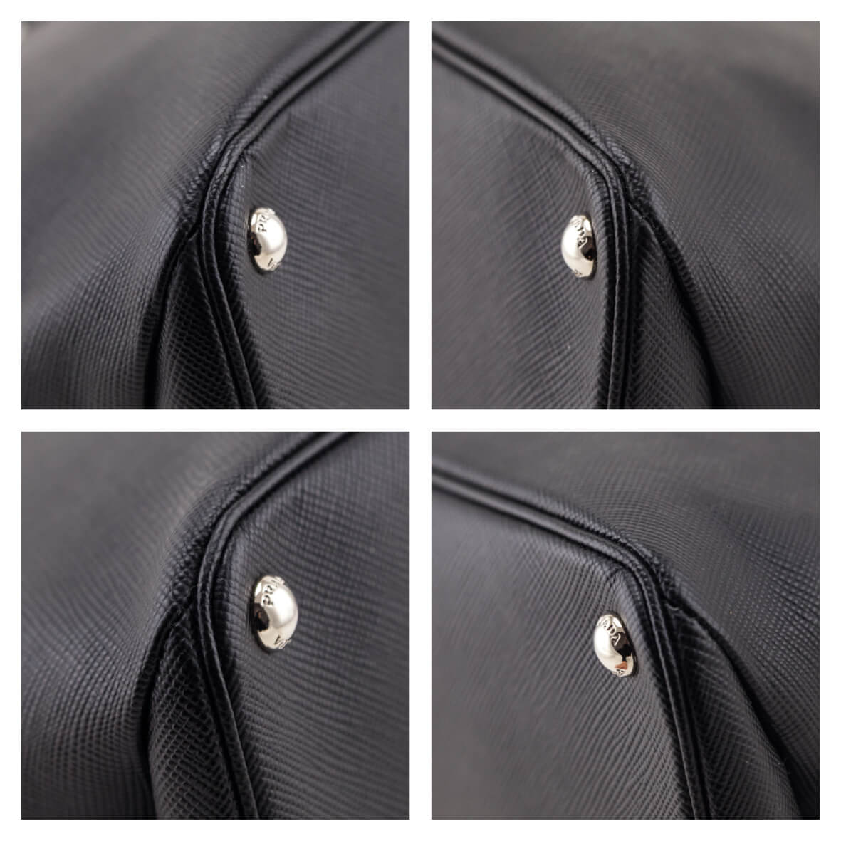 Prada Black Saffiano Turnlock Twin Tote