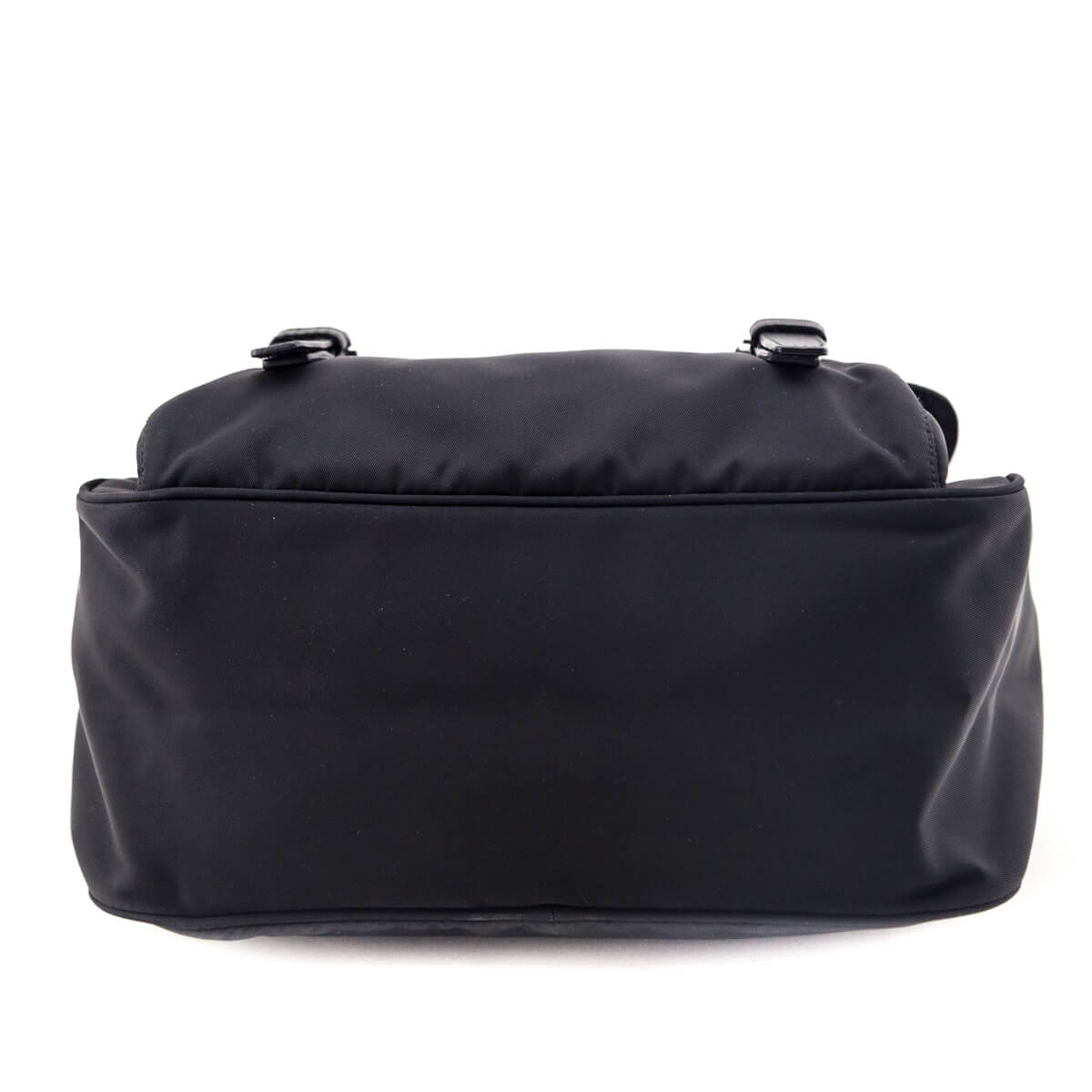 Prada Black Tessuto Nylon Double Buckle Small Messenger Bag - Love that Bag etc - Preowned Authentic Designer Handbags & Preloved Fashions
