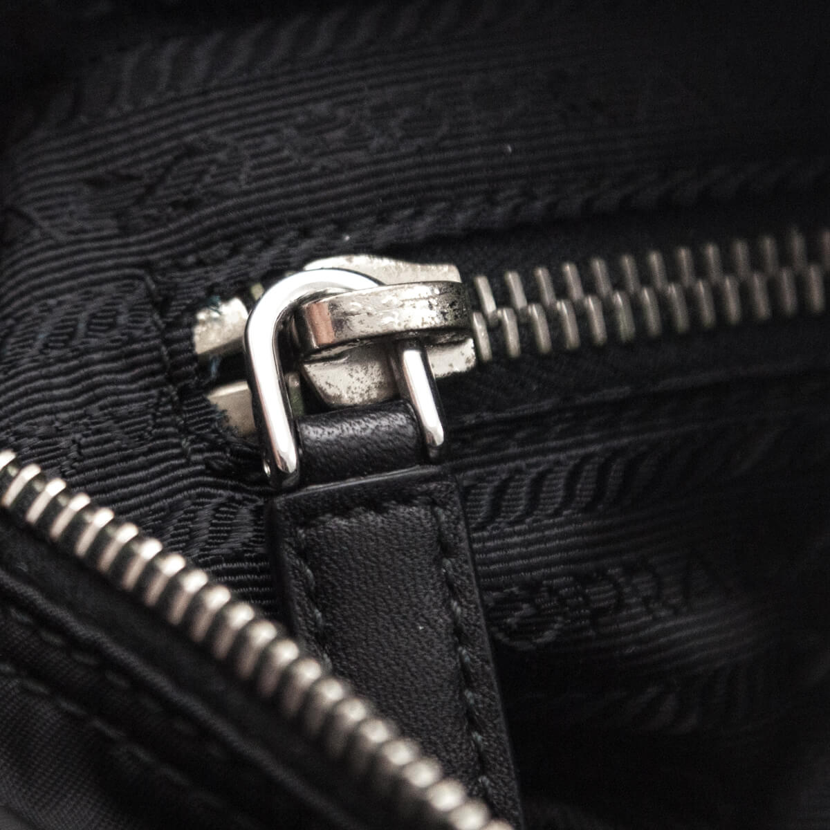 Prada Black Tessuto Nylon Double Buckle Small Messenger Bag - Love that Bag etc - Preowned Authentic Designer Handbags & Preloved Fashions