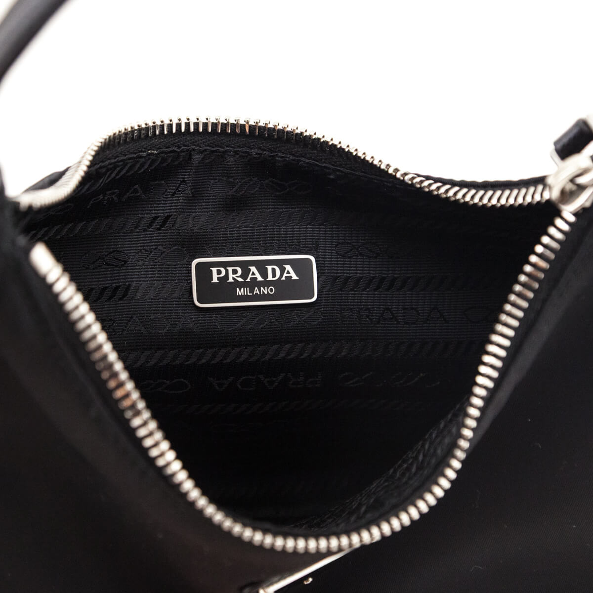 Prada Black Tessuto Nylon Saffiano Mini Re-Edition 2005 Bag - Love that Bag etc - Preowned Authentic Designer Handbags & Preloved Fashions