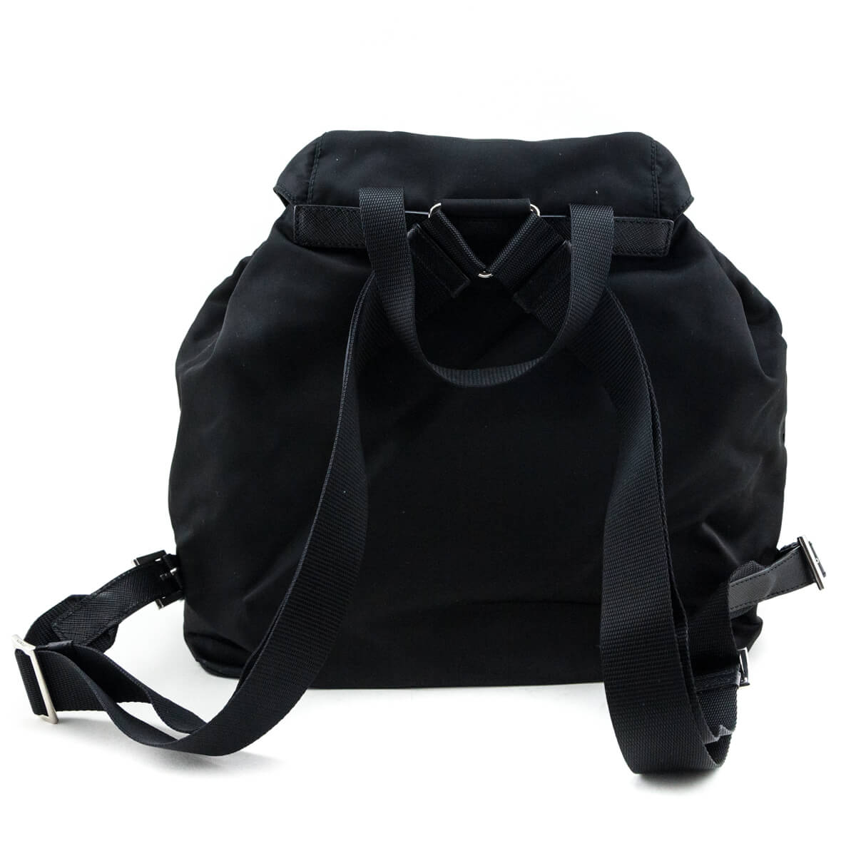 Prada Black Tessuto Nylon Vela Backpack - Love that Bag etc - Preowned Authentic Designer Handbags & Preloved Fashions