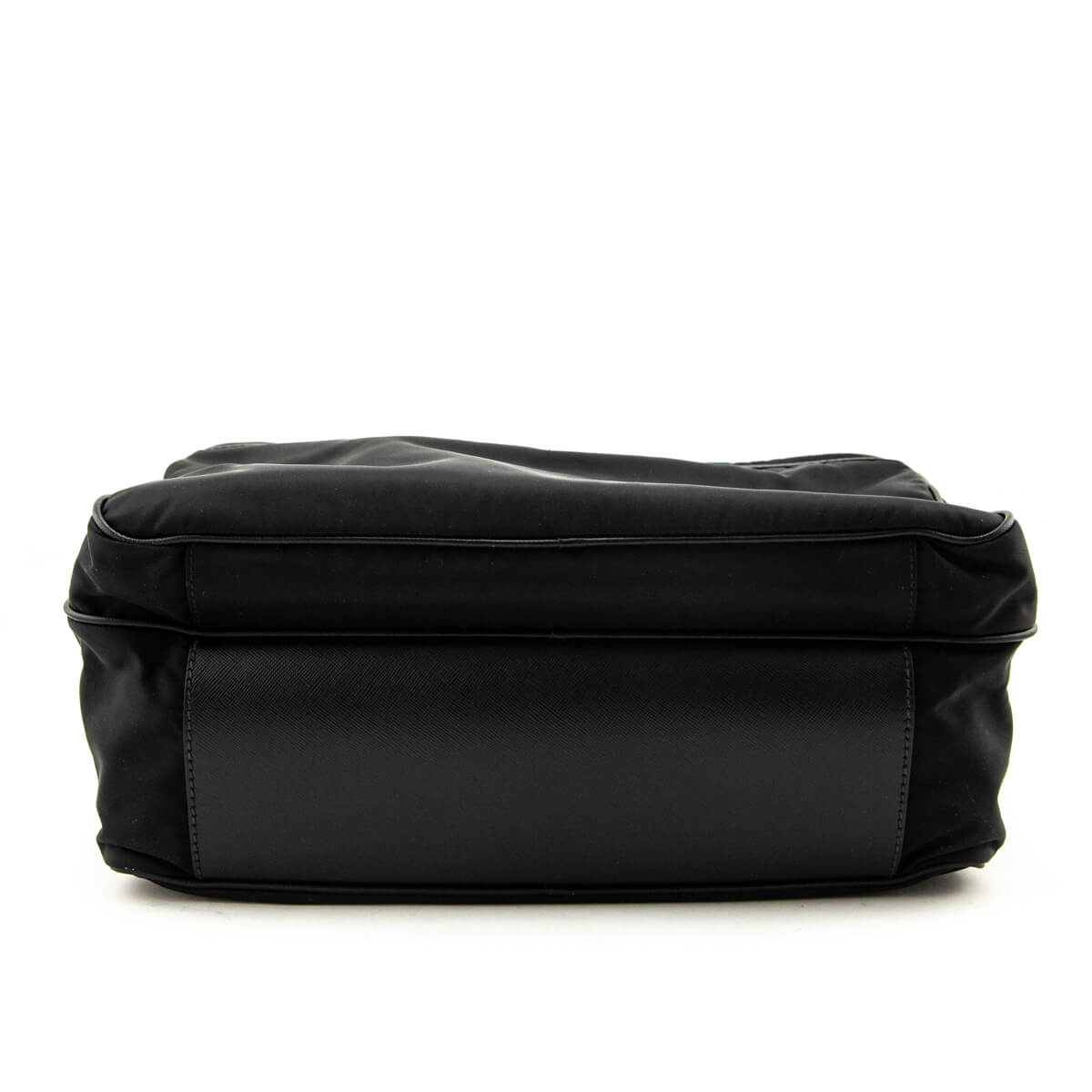 Prada Black Tessuto & Saffiano Messenger Bag - Love that Bag etc - Preowned Authentic Designer Handbags & Preloved Fashions