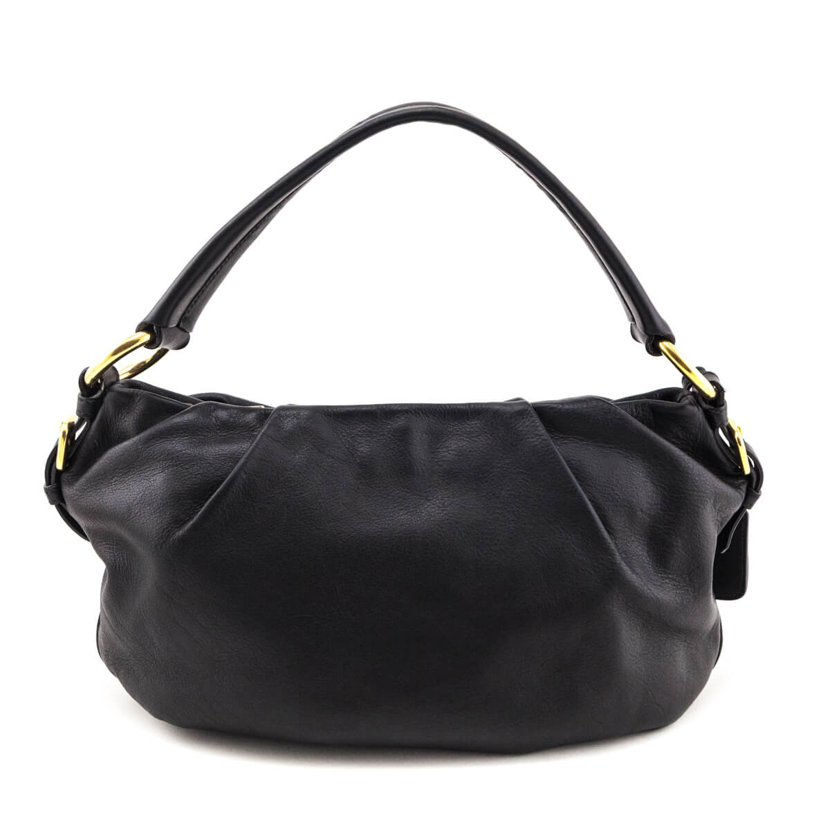 Prada Black Soft Calf Hobo - Love that Bag etc - Preowned Authentic Designer Handbags & Preloved Fashions