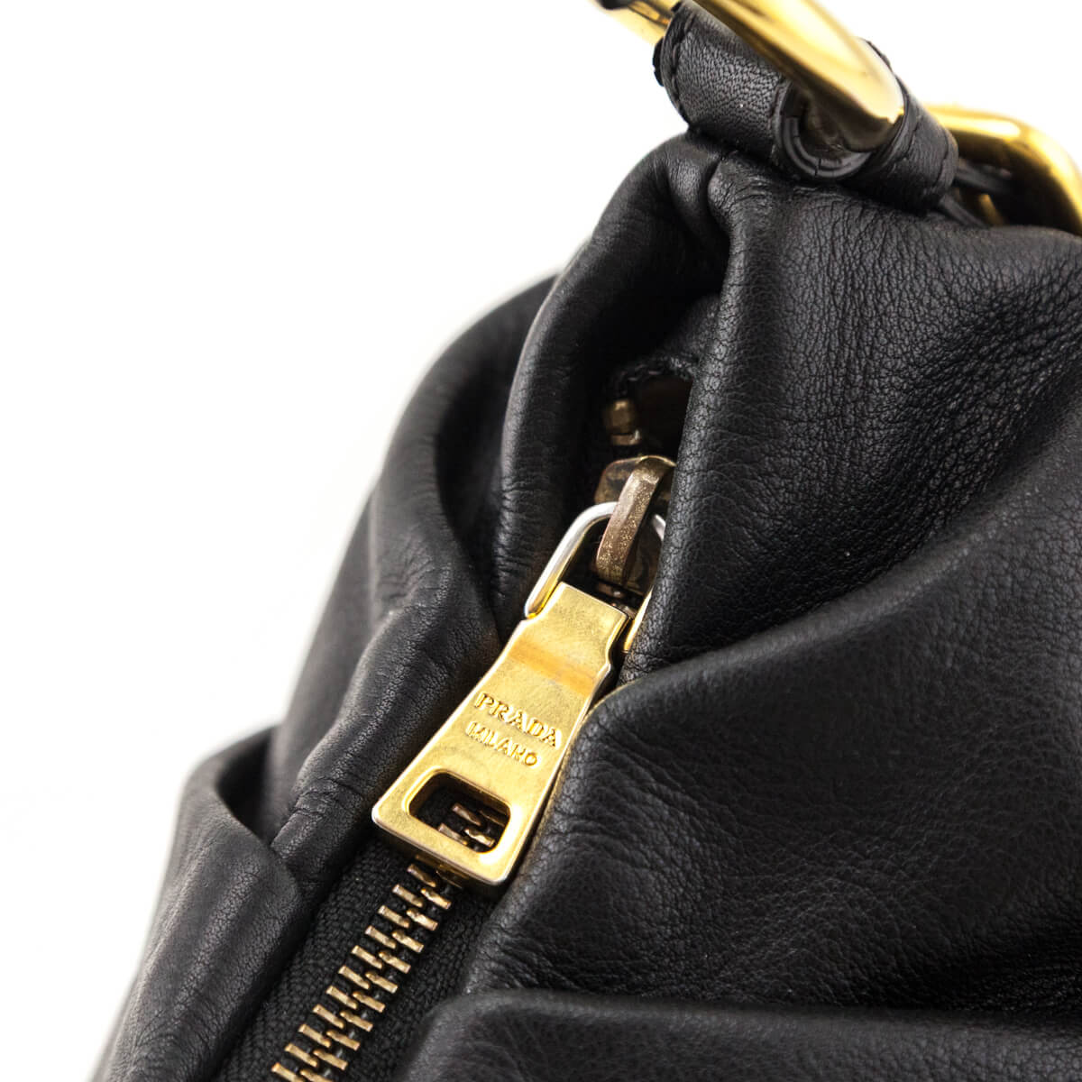 Prada Black Soft Calf Hobo - Love that Bag etc - Preowned Authentic Designer Handbags & Preloved Fashions