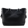 Prada Black Vitello Phenix Side Zip Shopping Tote - Love that Bag etc - Preowned Authentic Designer Handbags & Preloved Fashions