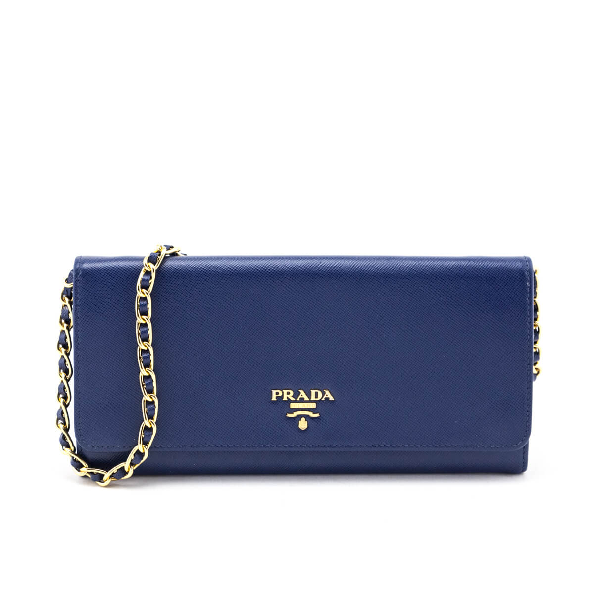 Prada Wallet On Chain In Blue