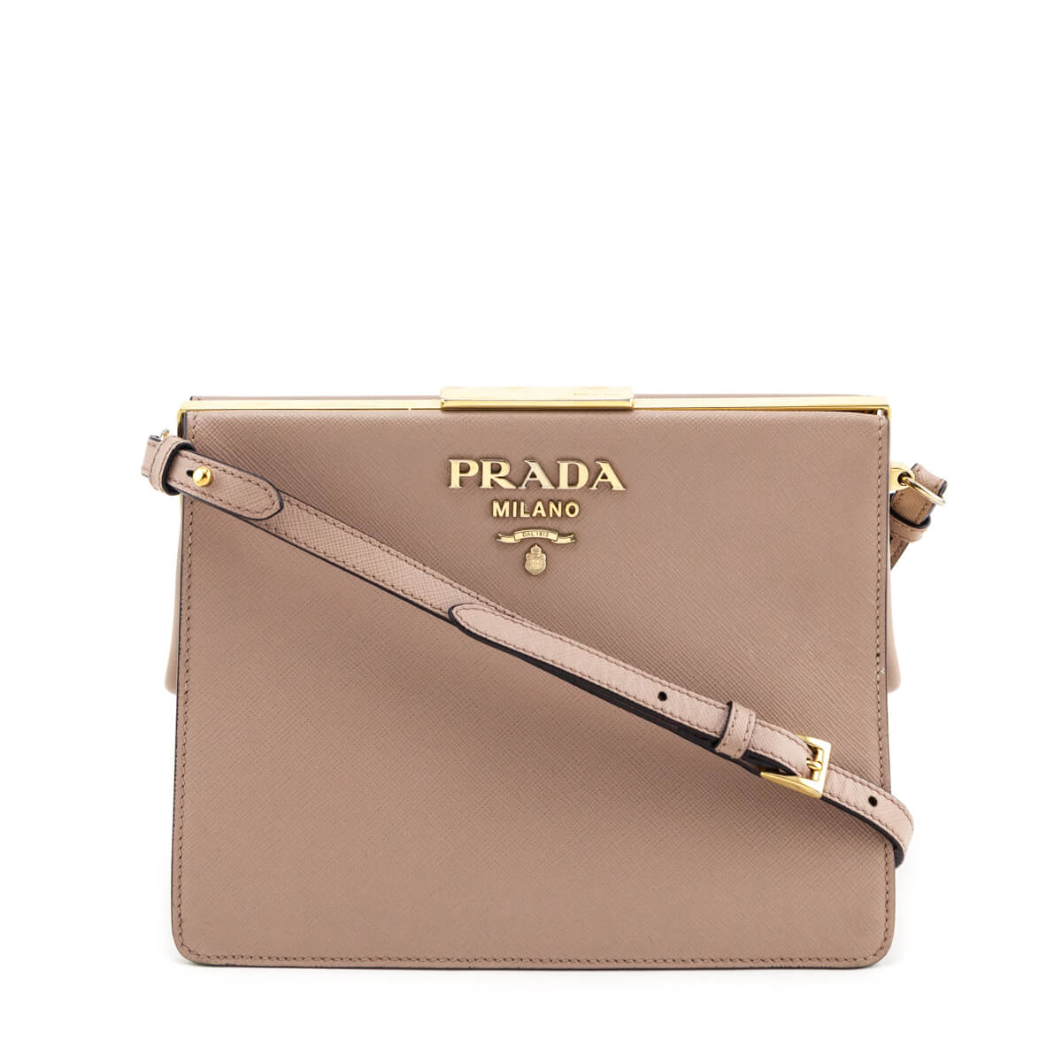 Prada Cammeo Saffiano Medium Light Frame Bag