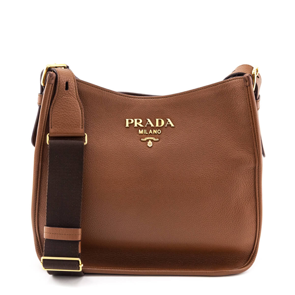Prada Caramel Vitello Daino Soft Hobo Bag - Love that Bag etc - Preowned Authentic Designer Handbags & Preloved Fashions