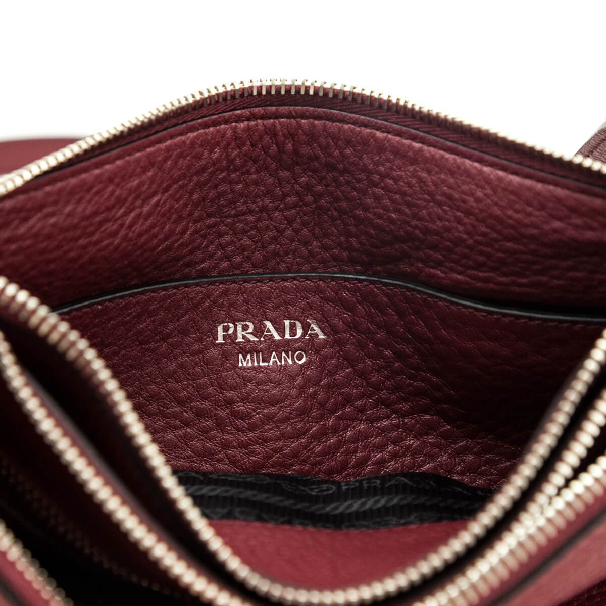 Prada Cerise Vitello Phenix Double Zip Crossbody Bag - Love that Bag etc - Preowned Authentic Designer Handbags & Preloved Fashions