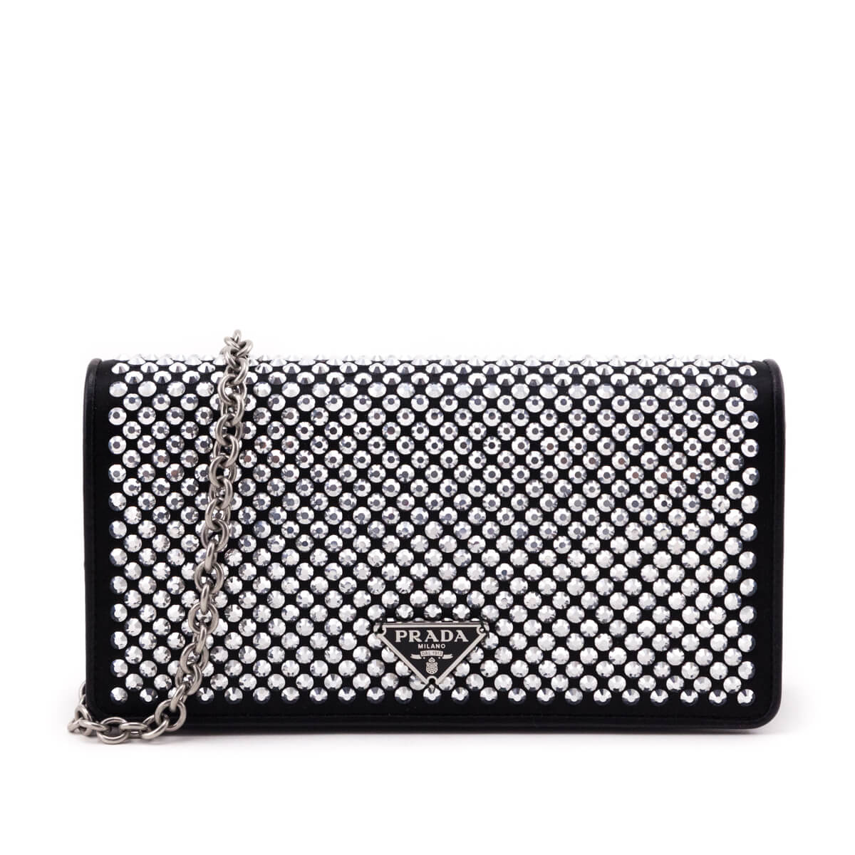 Prada Crystal Mini Wallet Chain - Love that Bag etc - Preowned Authentic Designer Handbags & Preloved Fashions