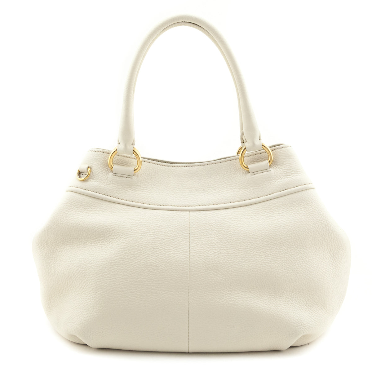 Prada Ivory Vitello Daino 2 Way Shoulder Bag - Love that Bag etc - Preowned Authentic Designer Handbags & Preloved Fashions