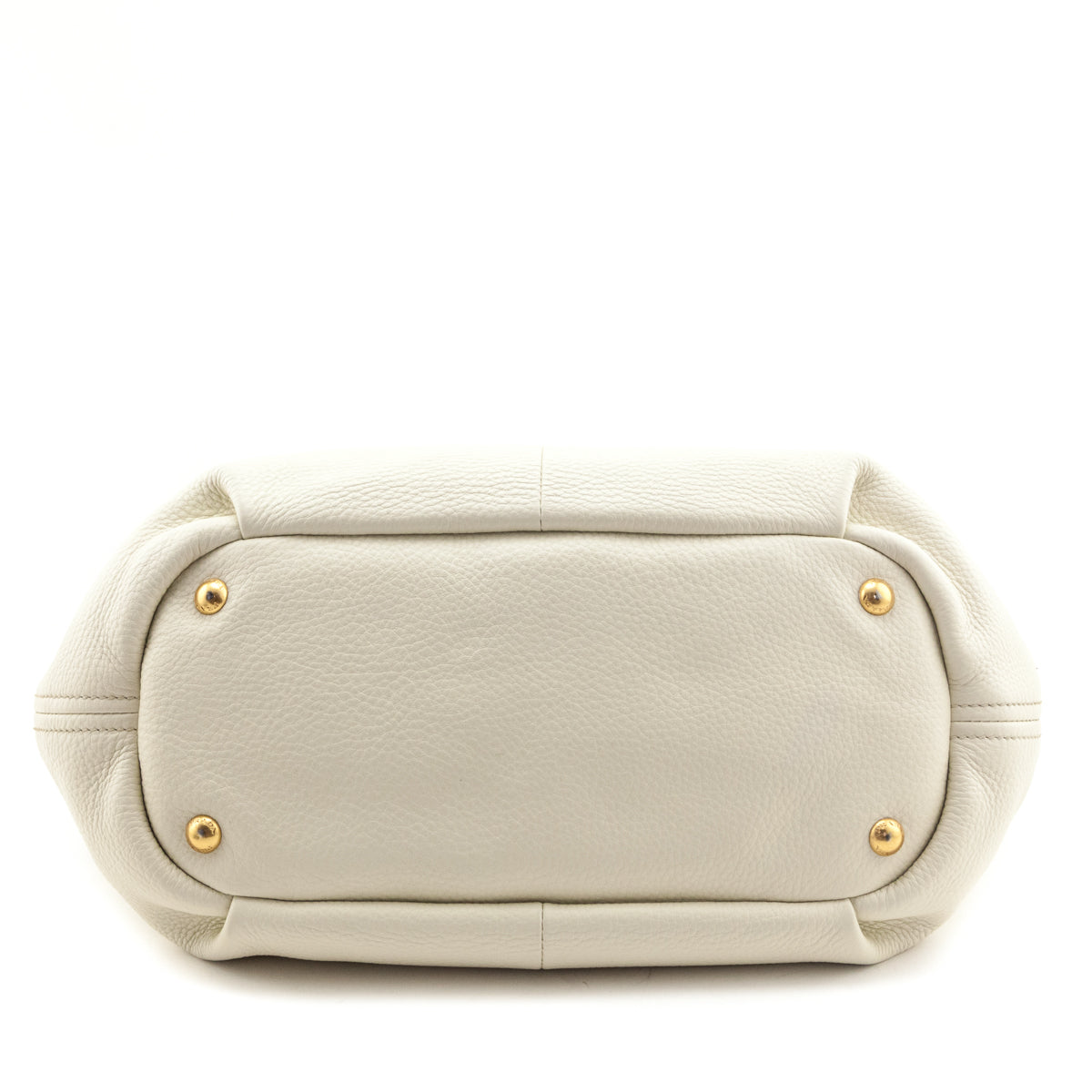 Prada Ivory Vitello Daino 2 Way Shoulder Bag - Love that Bag etc - Preowned Authentic Designer Handbags & Preloved Fashions