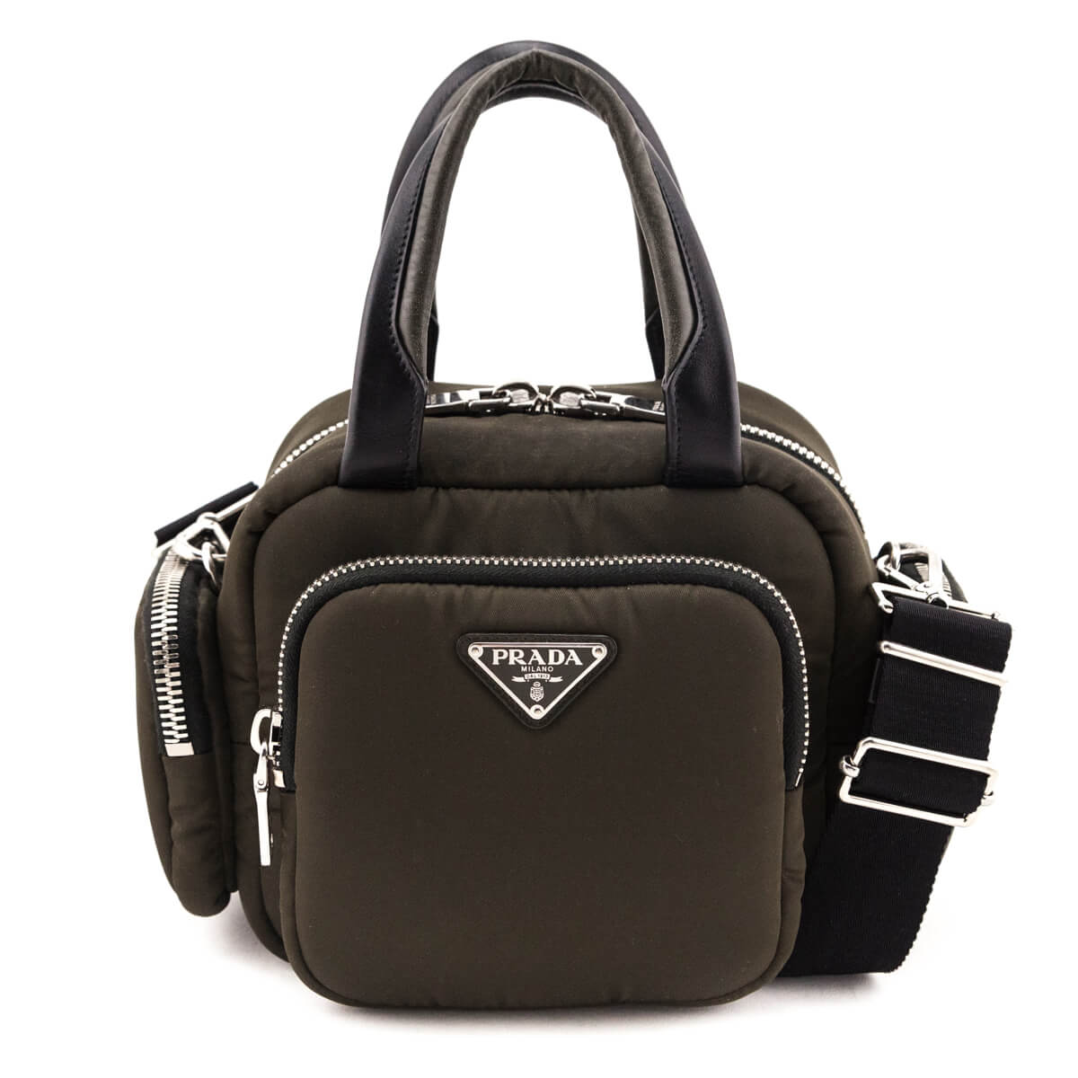 Prada Mimetico Nylon Cargo Pockets Top Handle Bag - Love that Bag etc - Preowned Authentic Designer Handbags & Preloved Fashions