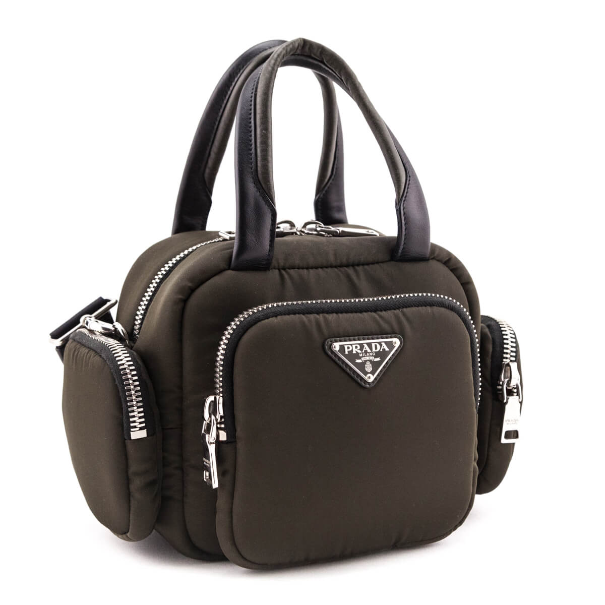 Prada Mimetico Nylon Cargo Pockets Top Handle Bag - Love that Bag etc - Preowned Authentic Designer Handbags & Preloved Fashions