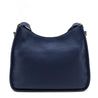 Prada Navy Vitello Daino Soft Hobo Messenger Bag - Love that Bag etc - Preowned Authentic Designer Handbags & Preloved Fashions