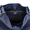 Prada Navy Vitello Daino Soft Hobo Messenger Bag - Love that Bag etc - Preowned Authentic Designer Handbags & Preloved Fashions