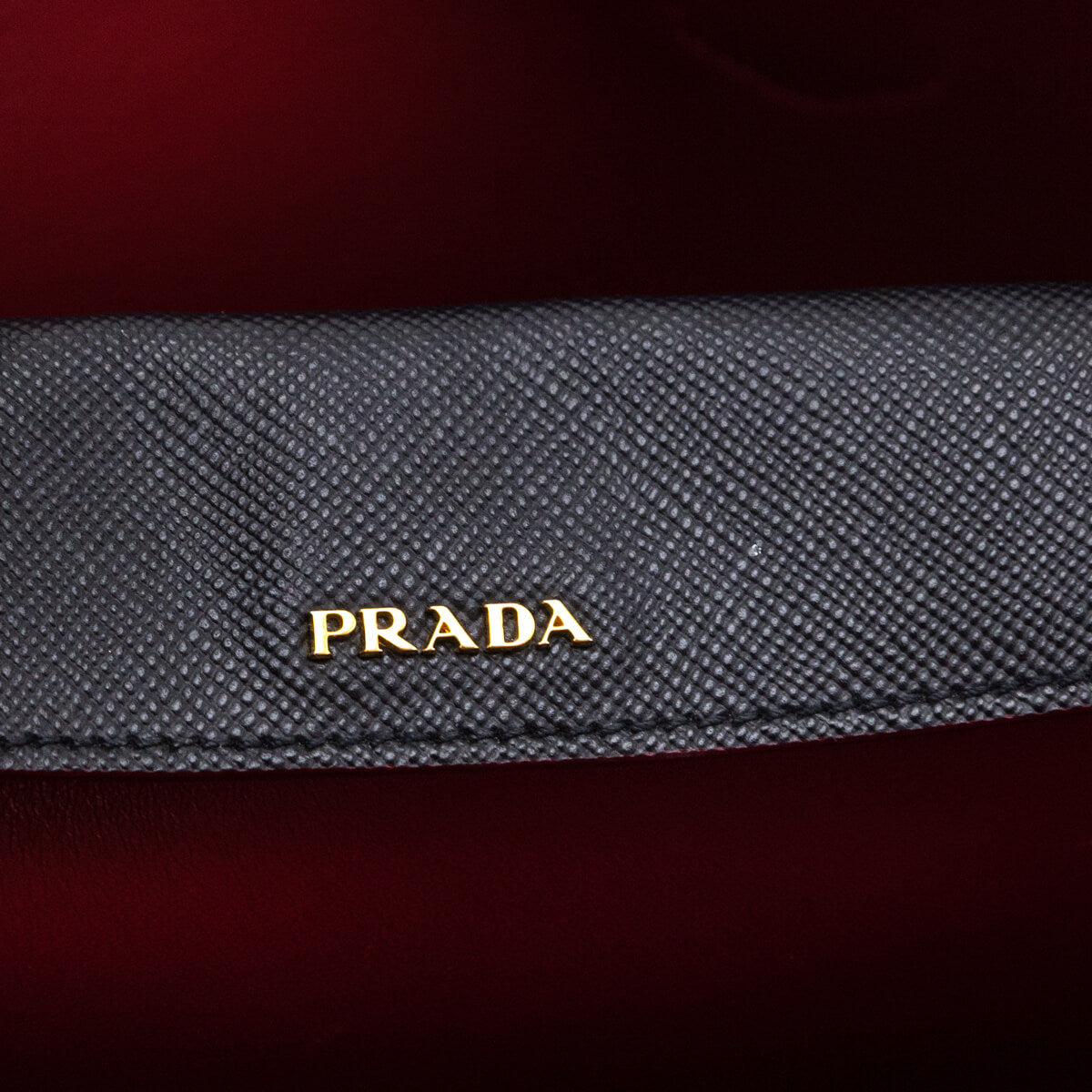 Prada Nero Fuoco Saffiano Cuir Medium Double Bag - Love that Bag etc - Preowned Authentic Designer Handbags & Preloved Fashions