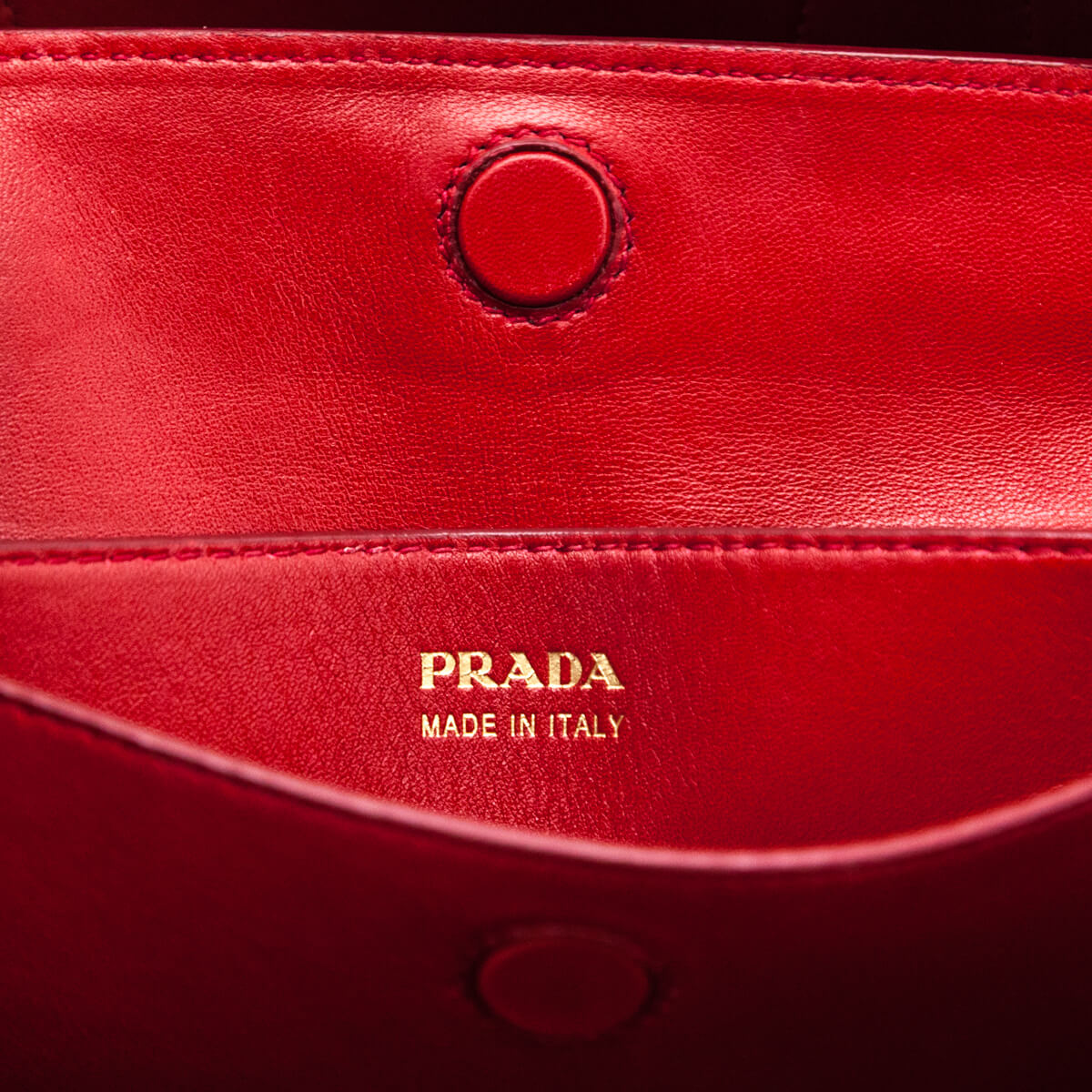 Prada Nero Fuoco Saffiano Cuir Medium Double Bag - Love that Bag etc - Preowned Authentic Designer Handbags & Preloved Fashions