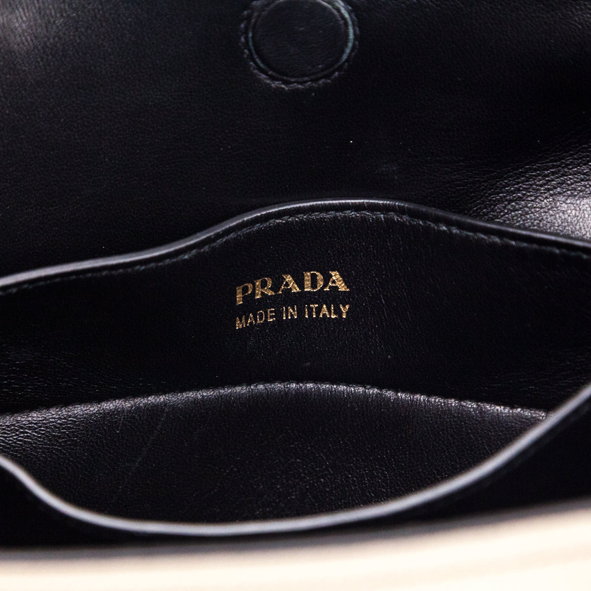 Prada Pomice Nero Saffiano Cuir Medium Double Bag - Love that Bag etc - Preowned Authentic Designer Handbags & Preloved Fashions