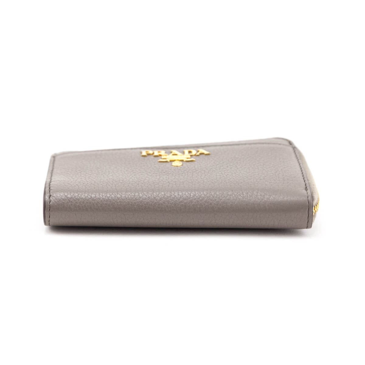 Prada Taupe Zip Around Keychain Wallet - Love that Bag etc - Preowned Authentic Designer Handbags & Preloved Fashions