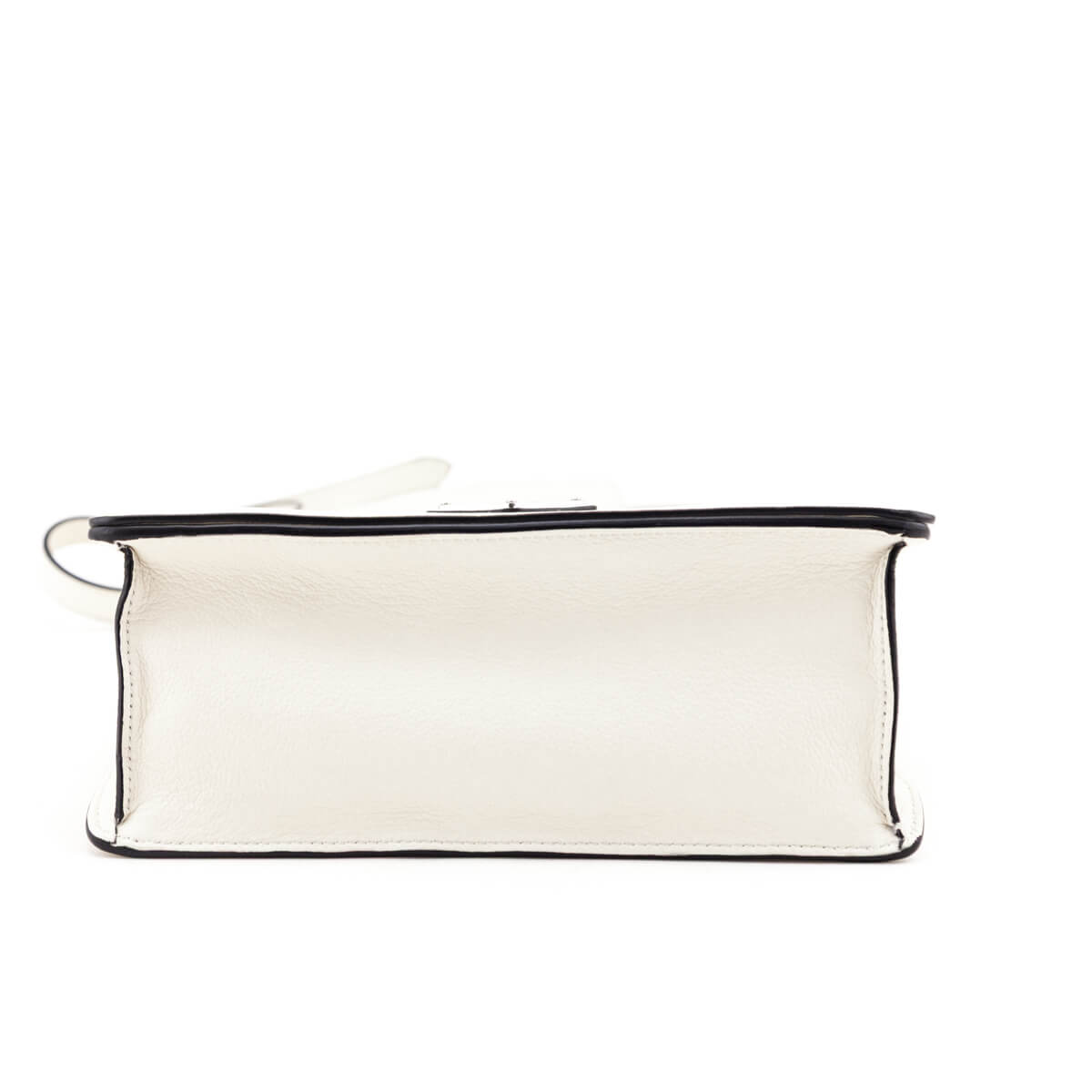 Prada White Glace Calf Logo Full Flap Crossbody Bag - Love that Bag etc - Preowned Authentic Designer Handbags & Preloved Fashions