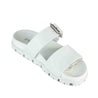Prada White Rubber Double Strap Slide Sandals Size US 6 | EU 36 - Love that Bag etc - Preowned Authentic Designer Handbags & Preloved Fashions
