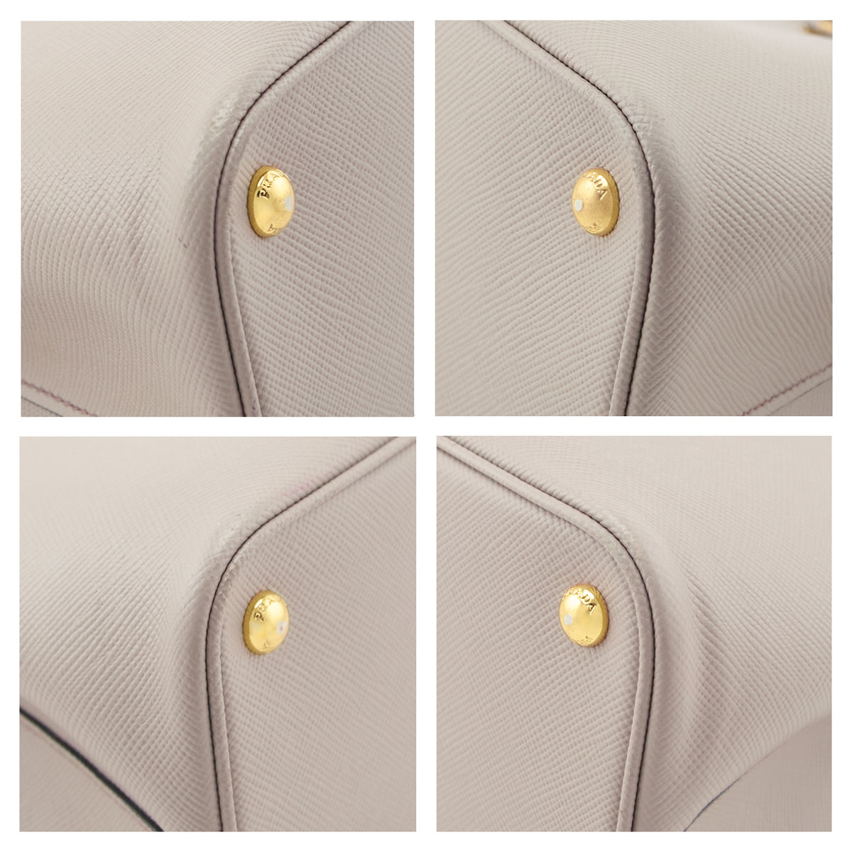 Prada Pomice Nero Saffiano Cuir Medium Double Bag