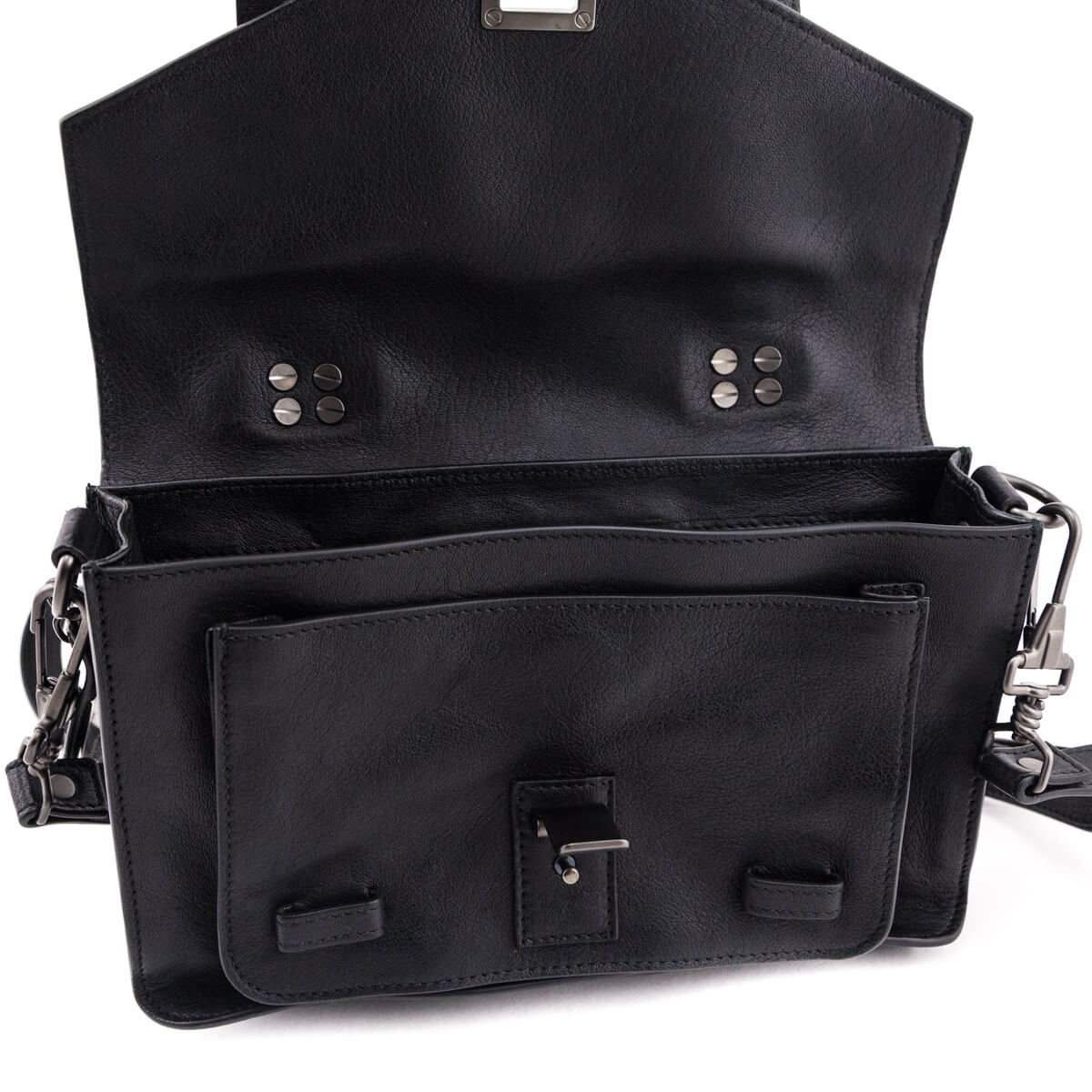 Proenza Schouler Black Lambskin Tiny PS1 Satchel - Love that Bag etc - Preowned Authentic Designer Handbags & Preloved Fashions