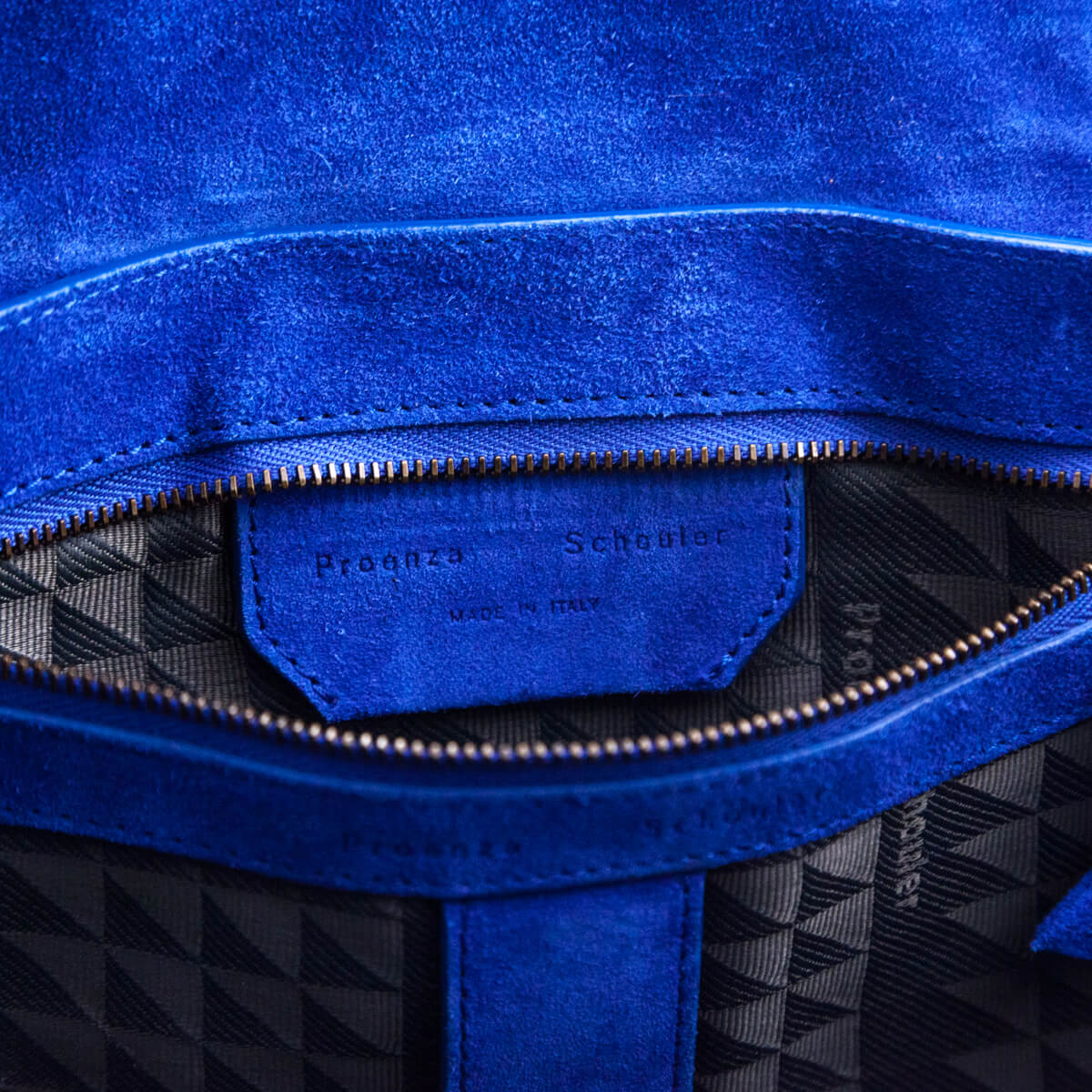 Proenza Schouler Royal Blue Suede Medium PS1 Satchel - Love that Bag etc - Preowned Authentic Designer Handbags & Preloved Fashions