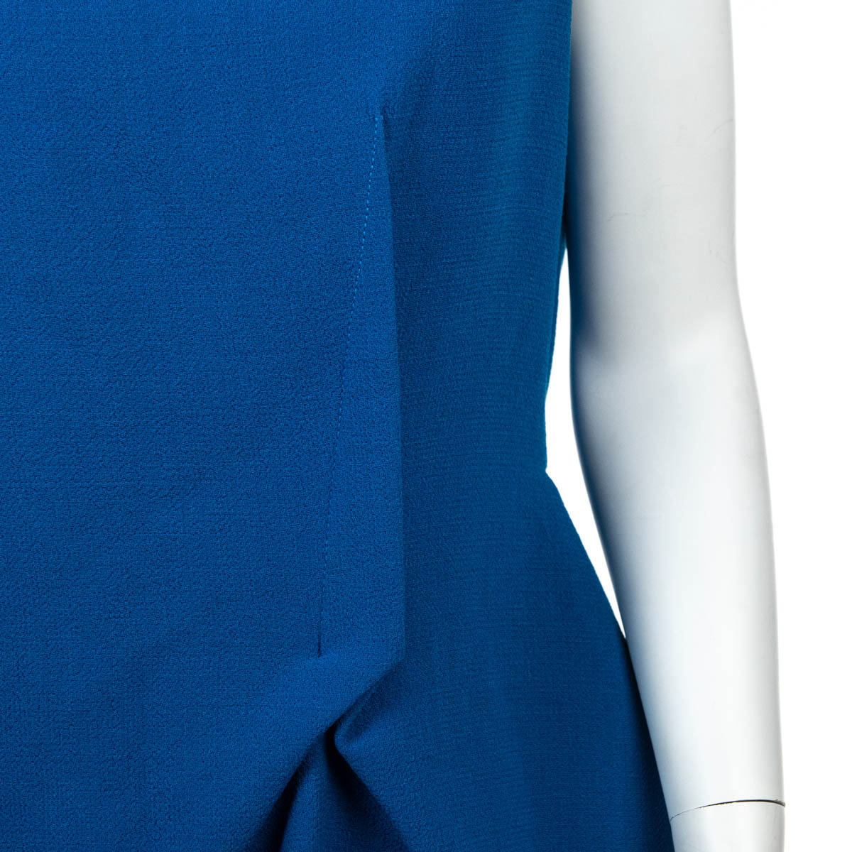 Roland Mouret Blue Wool Crepe Dress Size XL | UK 16 - Love that Bag etc - Preowned Authentic Designer Handbags & Preloved Fashions