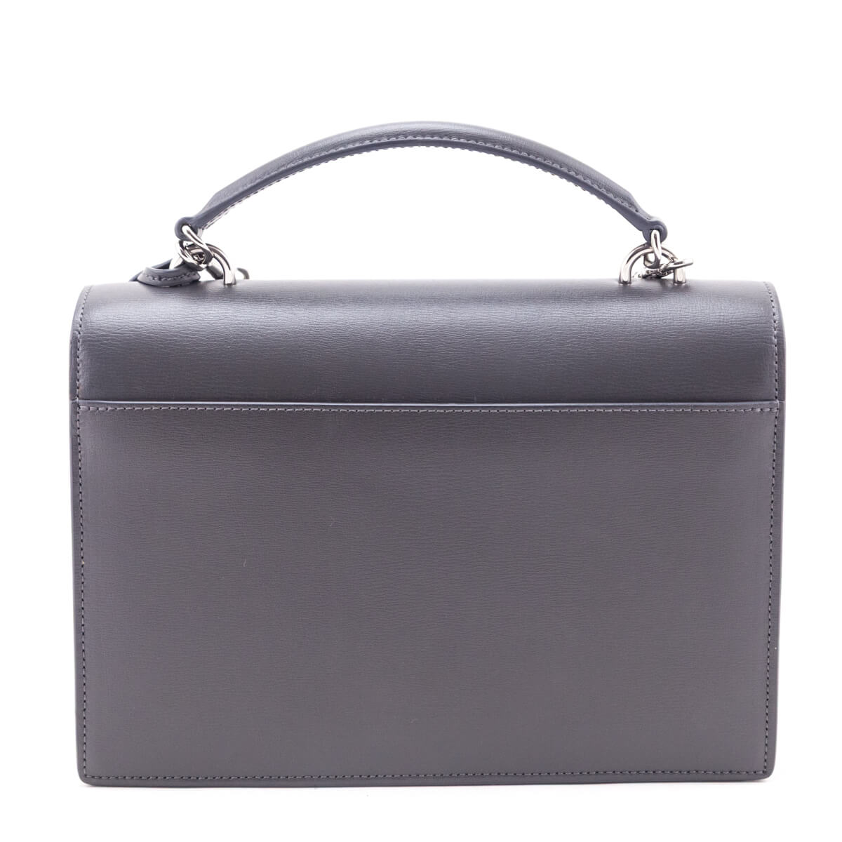 Saint Laurent Anthracite Smooth Calfskin Medium Monogram Sunset Satchel - Love that Bag etc - Preowned Authentic Designer Handbags & Preloved Fashions