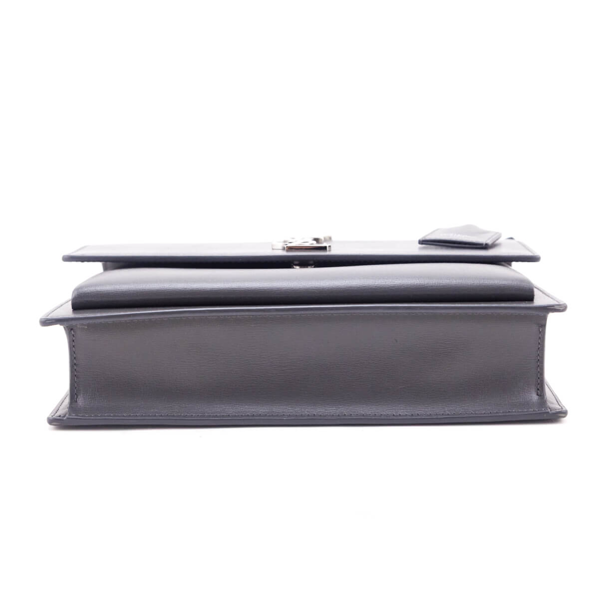 Saint Laurent Anthracite Smooth Calfskin Medium Monogram Sunset Satchel - Love that Bag etc - Preowned Authentic Designer Handbags & Preloved Fashions