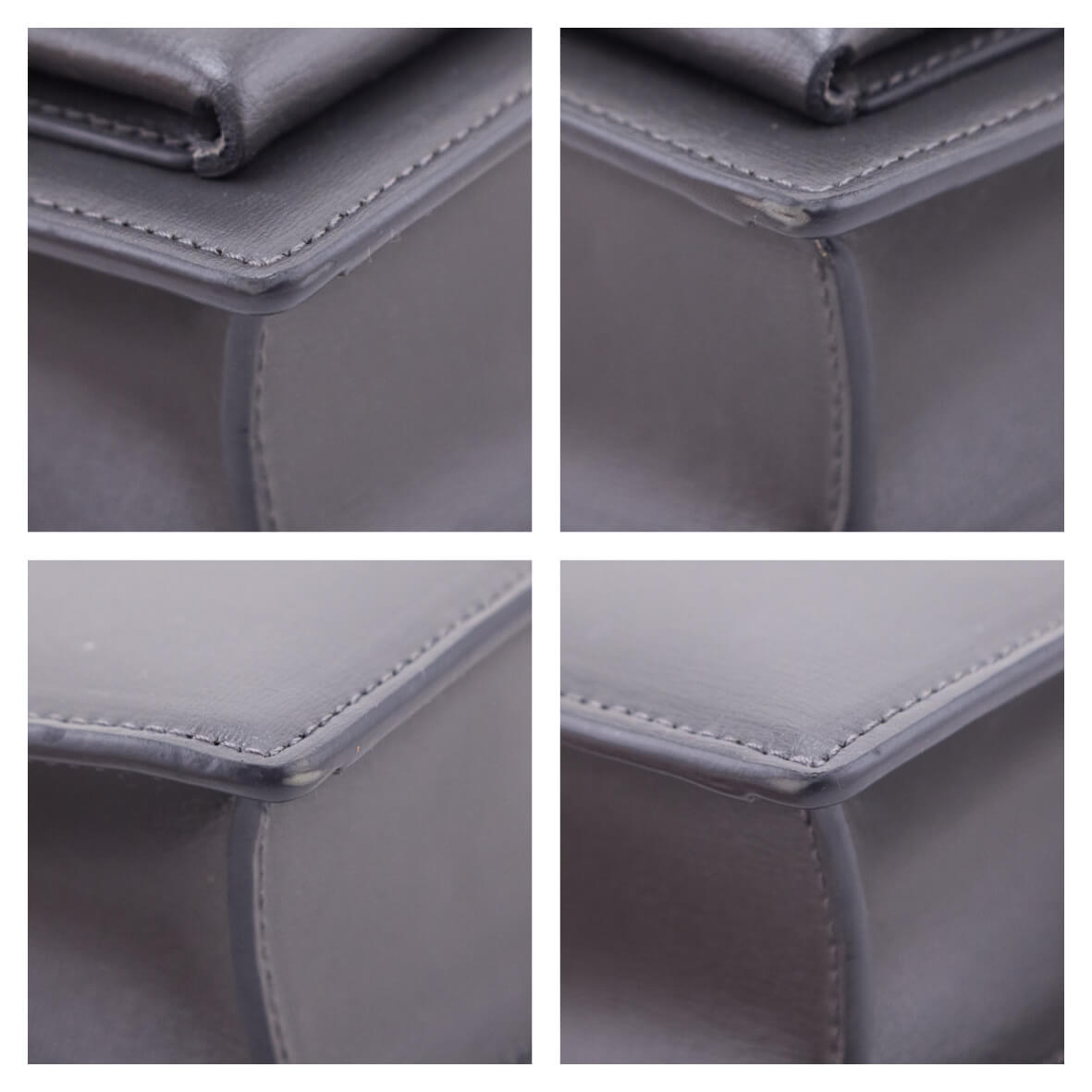 Saint Laurent Anthracite Smooth Calfskin Medium Monogram Sunset Satchel - Love that Bag etc - Preowned Authentic Designer Handbags & Preloved Fashions