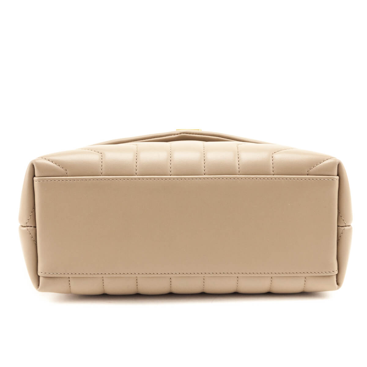 Saint Laurent Beige Calfskin Y Quilted Monogram Small Loulou Chain Satchel - Love that Bag etc - Preowned Authentic Designer Handbags & Preloved Fashions
