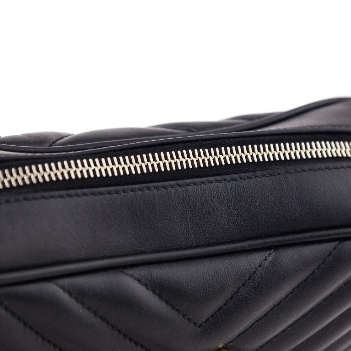 Saint Laurent Black Calfskin Matelasse Monogram Lou Camera Bag - Love that Bag etc - Preowned Authentic Designer Handbags & Preloved Fashions