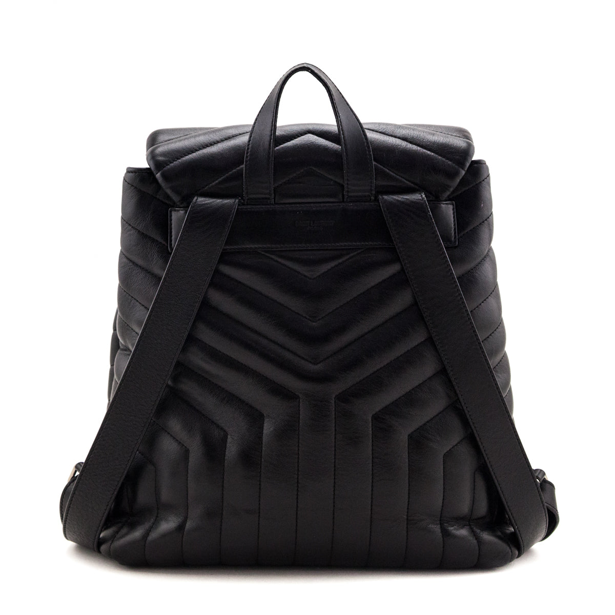 Saint Laurent Black Calfskin Quilted Medium Loulou Backpack - Love that Bag etc - Preowned Authentic Designer Handbags & Preloved Fashions